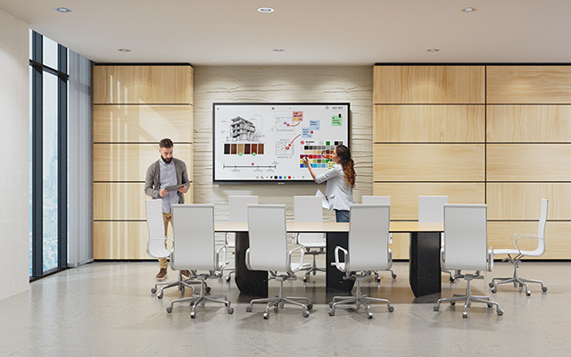 Die interaktive Sharp LA-Serie bietet moderne professionelle Funktionen für Unternehmensanwender.