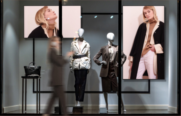 Digital signage in a retail environment